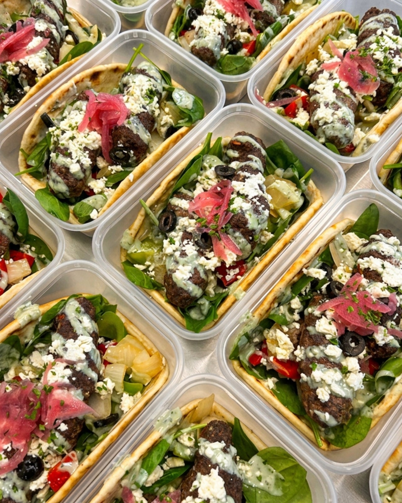 Beef Kofta Flatbread 468kcal, 50g carb, 13g fat, 37g protein (Sun/Mon - Delivery)