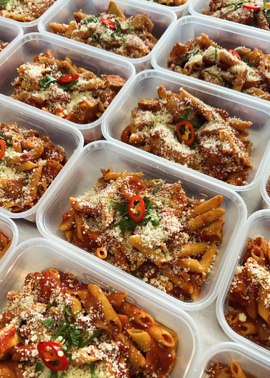 Chicken Arrabbiata Pasta 506kcal, 69g carbs, 5g fat, 45g protein (Sun/Mon - Delivery)