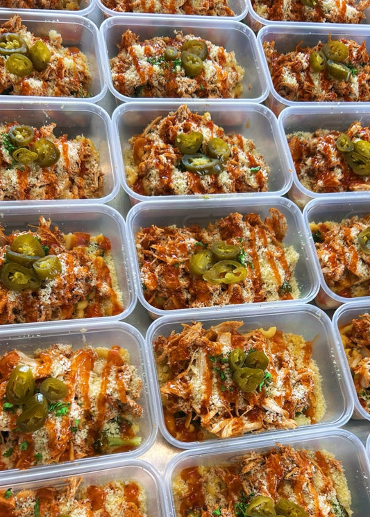 Honey Buffalo Chicken Mac n Cheese 575kcal, 62g carb, 15g fat, 45g protein (Sun/Mon - Delivery)