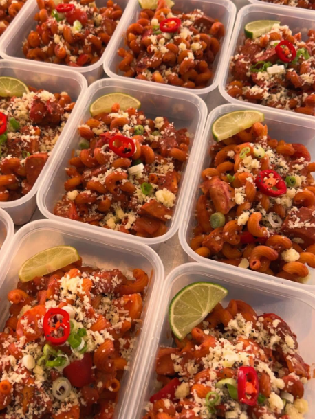 Korean Chicken Pasta 591kcal, 87g carb, 7g fat, 45g protein (Wed/Thur - Delivery)