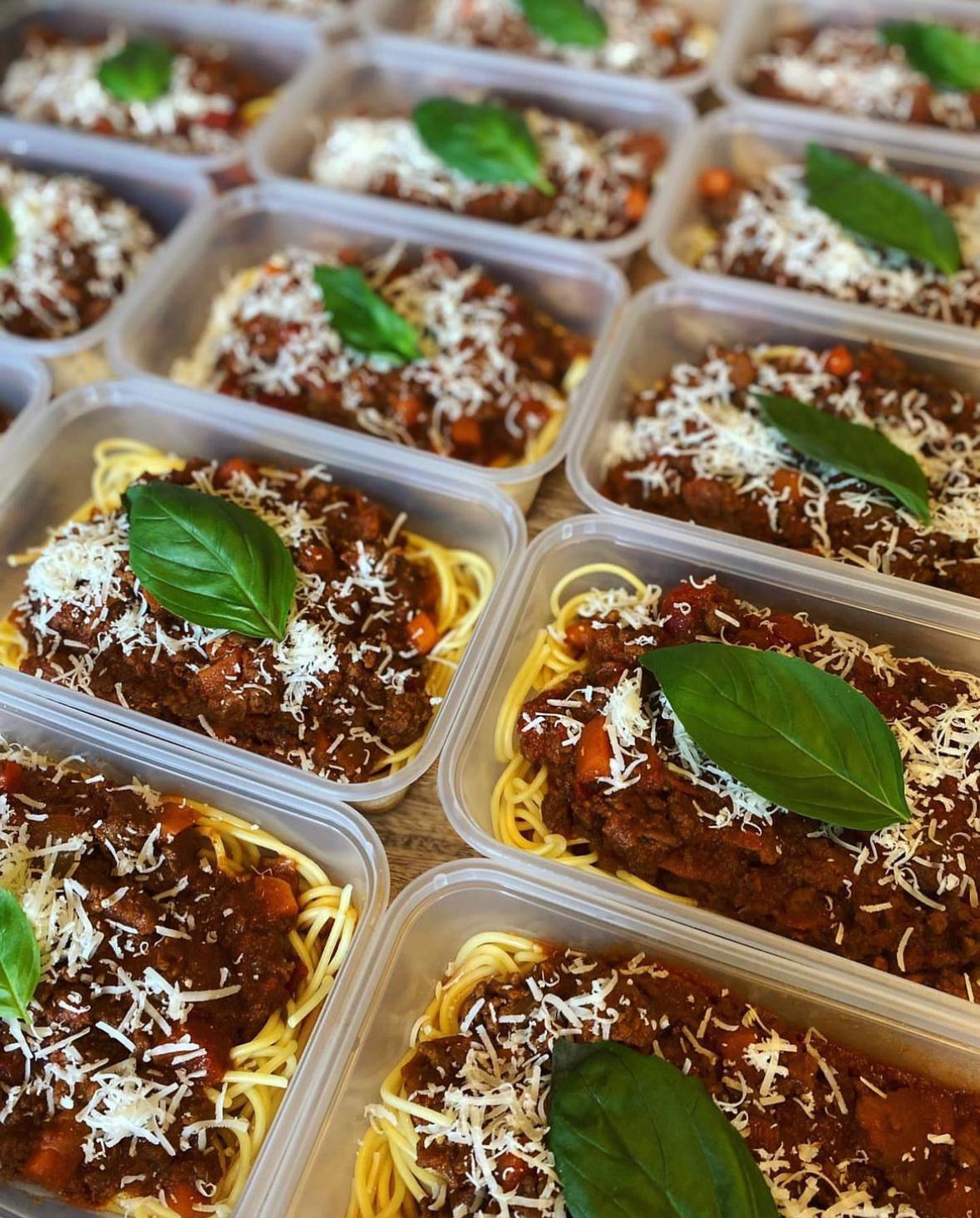 Spaghetti Bolognaise 534kcal, 56g carb, 9g fat, 40g protein (Sun/Mon - Delivery)